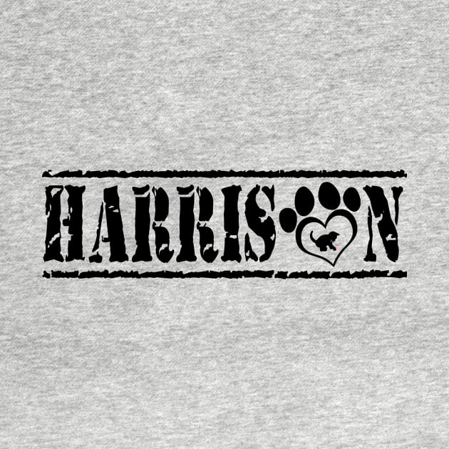 Harrison Name Black #1 by BradyRain